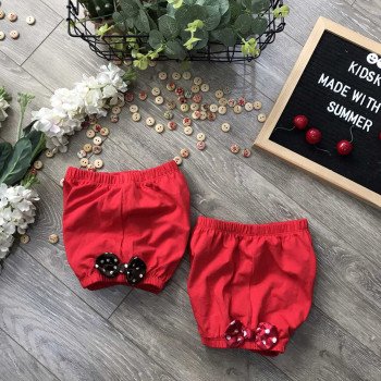 Quần sooc bom cotton nơ đũi- sbom5